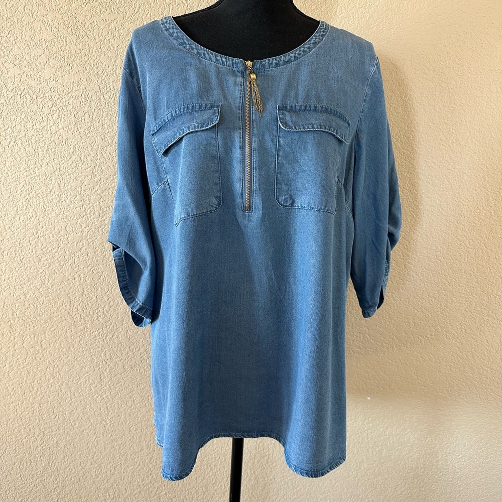 Blue Denim Women's Top